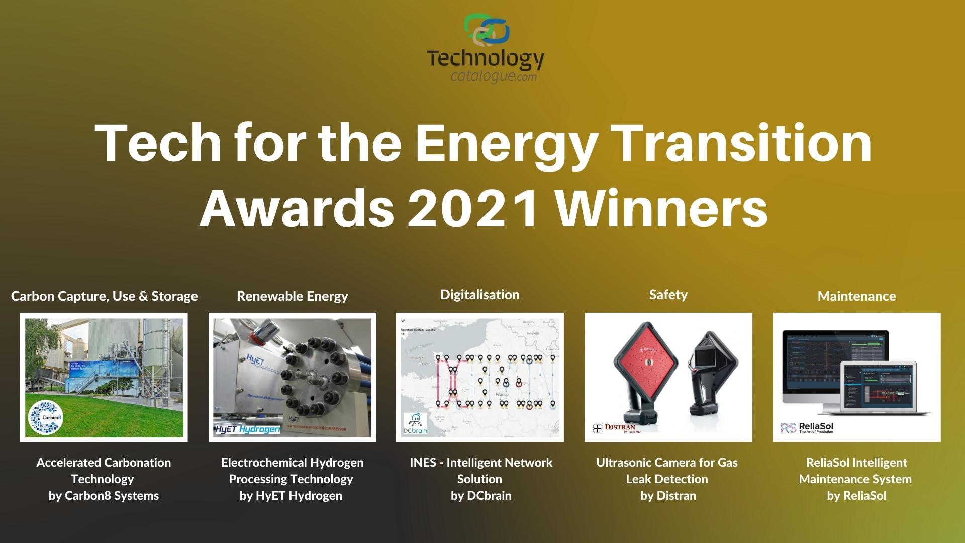 Tech for the Energy Transition 2021 winners