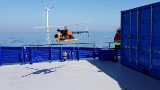 Wind Turbine Drone Inspection offshore