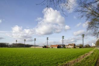 Torque wind turbine at agriculture farm