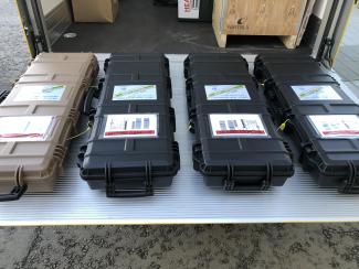 Load-Out of U-line Rollers in Peli-Cases