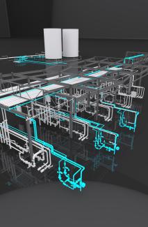 3D Process Model Highlighting Ethanol Line