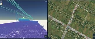 lidar map, laserscanning, mapping, power lines, power grid, pointcloud, software