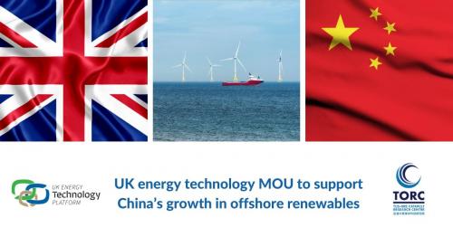 UK energy technology MOU to support China’s growth in offshore renewables