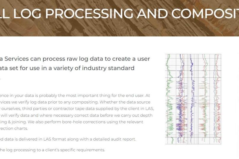 Well Log Processing and Compositing