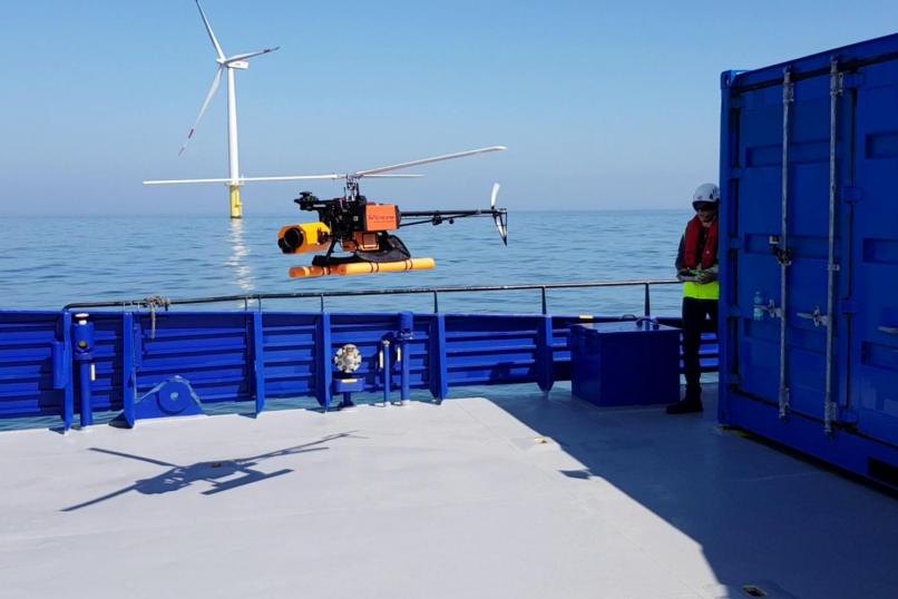 Wind Turbine Drone Inspection offshore