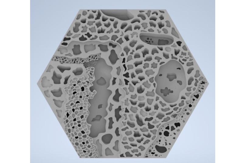Prototype Habitile showing surface texture designed for colonisation and marine biodiversity net gain
