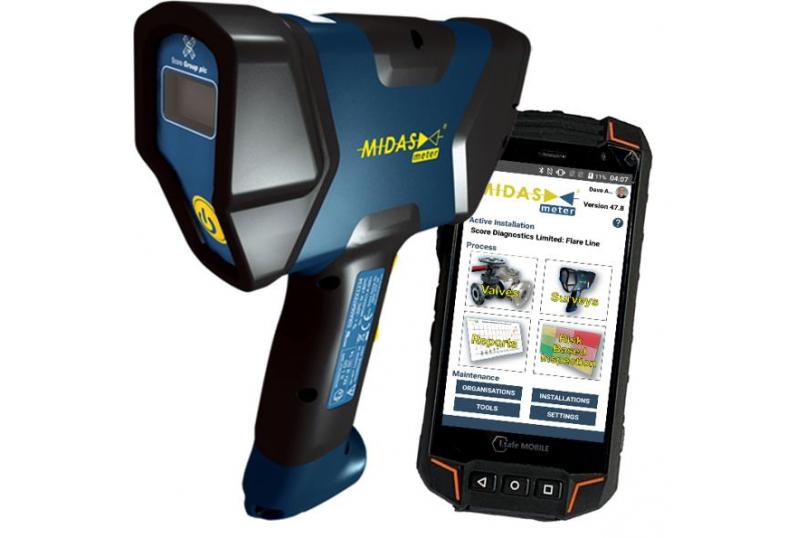 Image of Score Group's MIDAS Meter Handset and Smartphone
