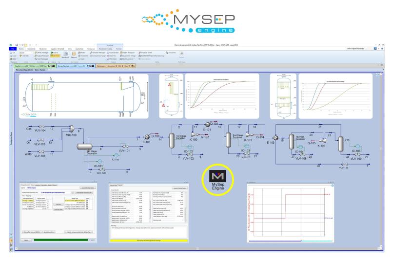 MySep Engine in Hysys