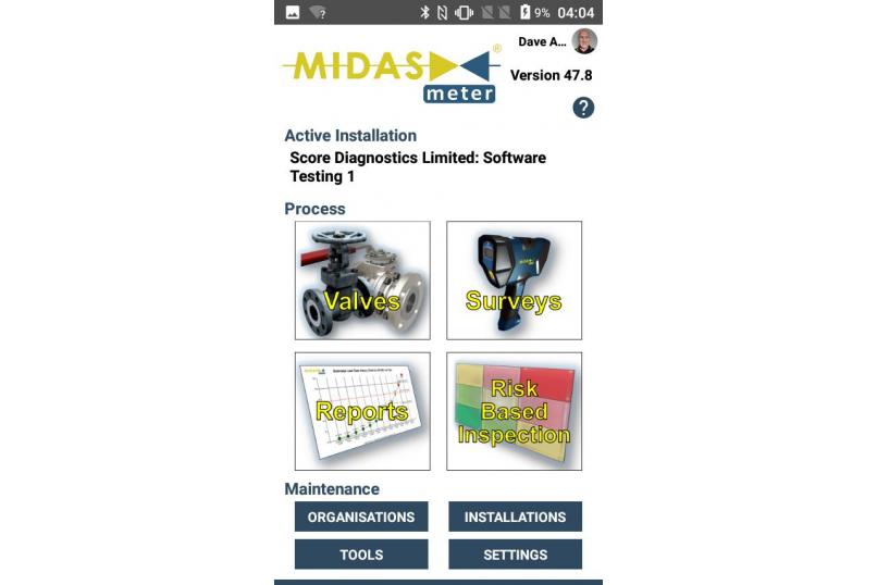 Image of Score group's MIDAS Meter Proprietary Software for Data Management - Collection, Storage, Calculation, Visualisation and Recommended Actions